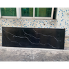  Black Calacatta Big Slab Stain Resist Solid Surface Marble Sheet For Kitchen Cabinet