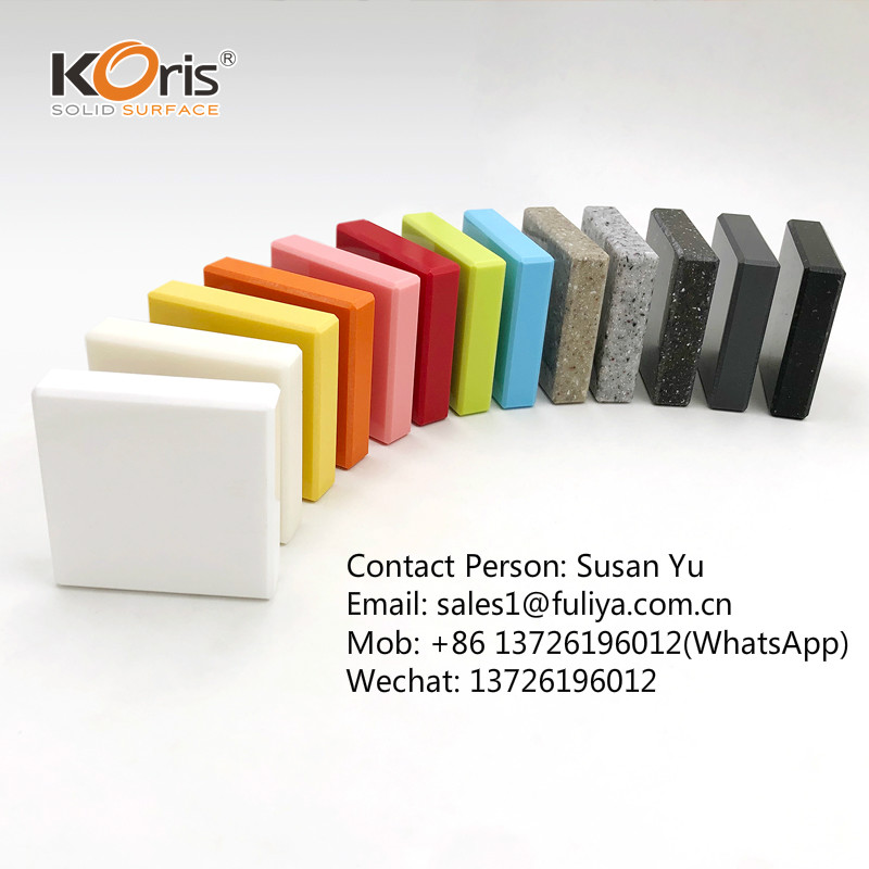 Koris Solid Surface Sheets Artificial Marble Series Stone Slabs Carrara White Price Sheet