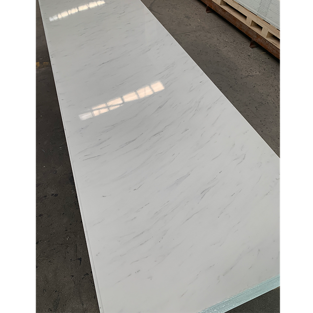 Acrylic Solid Surface Sheet White Marble 6-30mm Big Slab Counter Top Artificial Marble