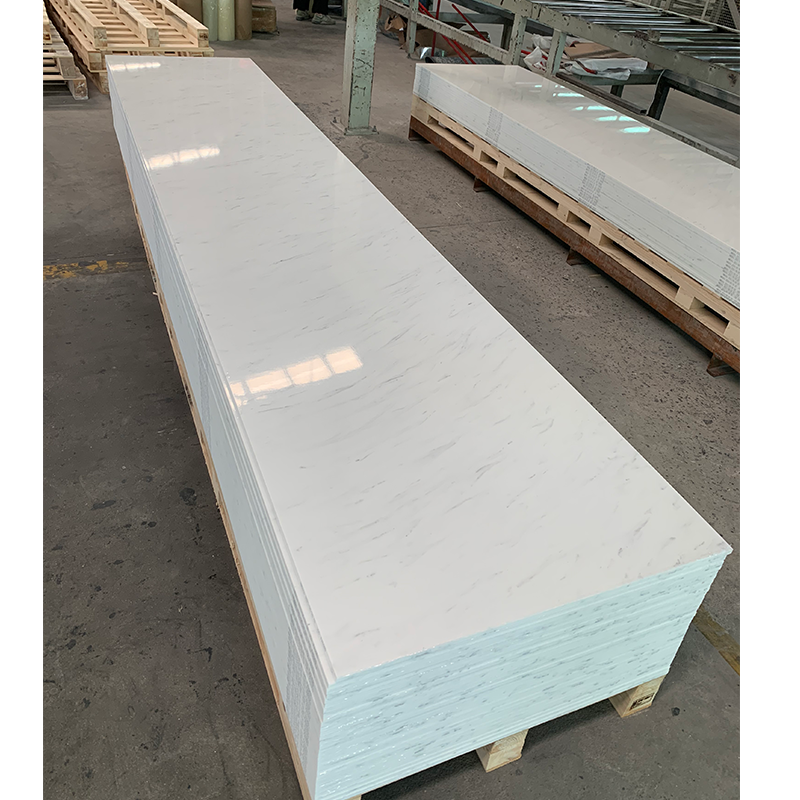 Acrylic Solid Surface Sheet White Marble 6-30mm Big Slab Counter Top Artificial Marble