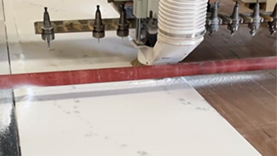 solid surface white marble