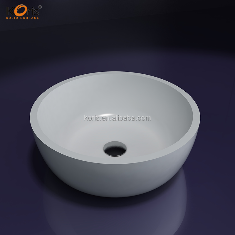 Solid Surface Acrylic White Color Bathtub Kitchen Sinks